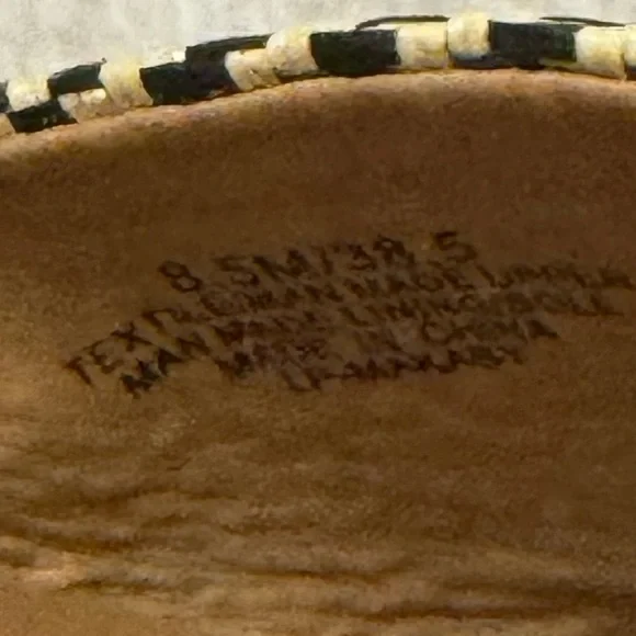 Lucky Brand -- Black/Tan Woven Women's Flats Size 8.5 - Picture 10 of 10